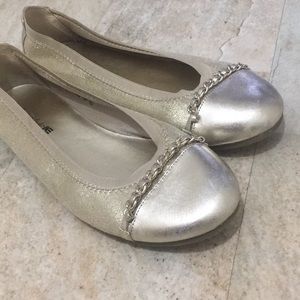 Gold Flats!!! American Eagle!!